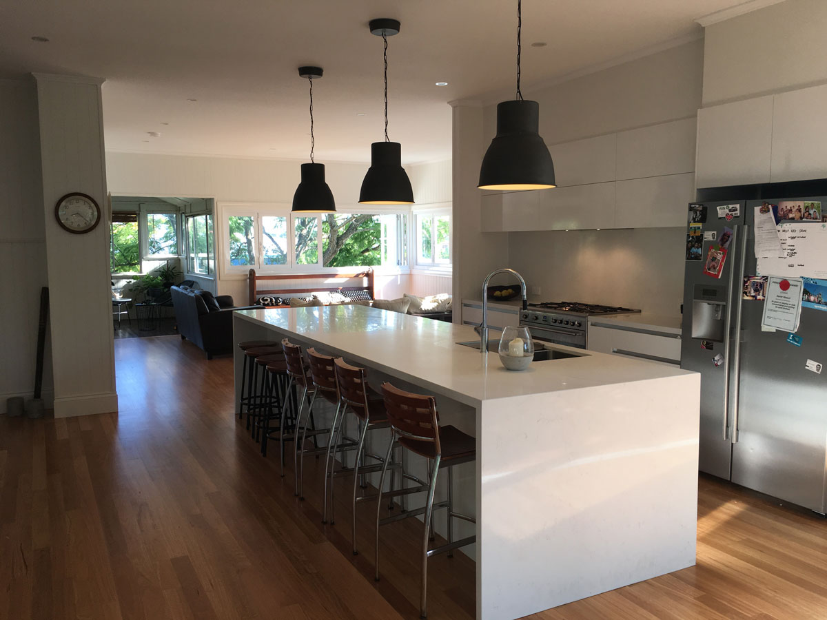 New open kitchen, living and dining